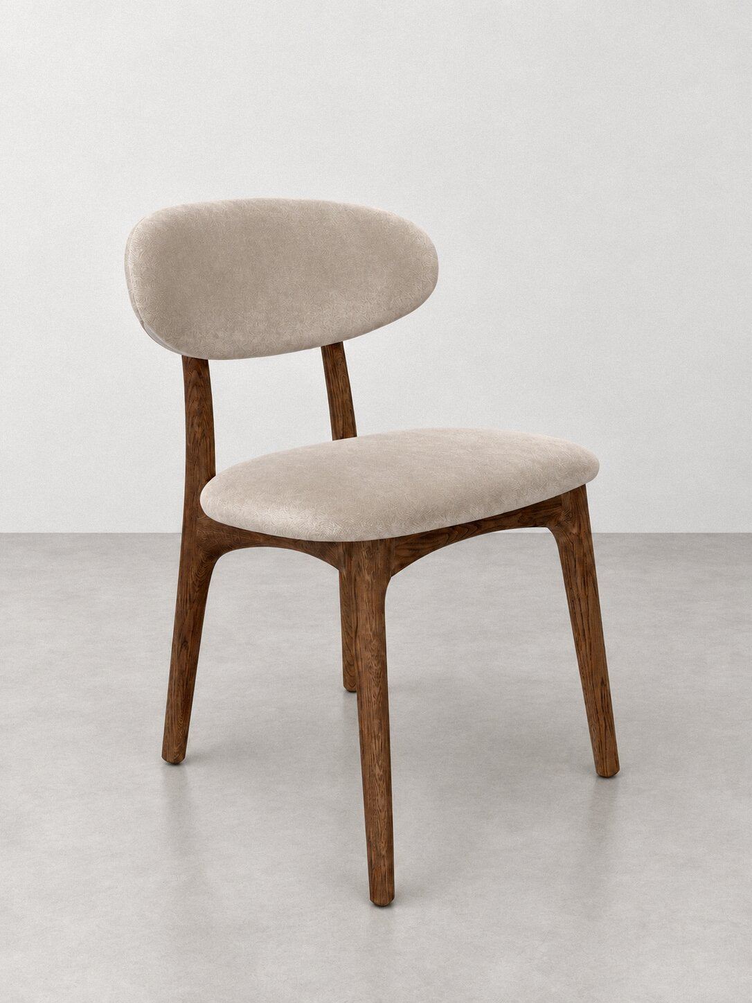 Silla Caldè en Velvet, acabado Terra