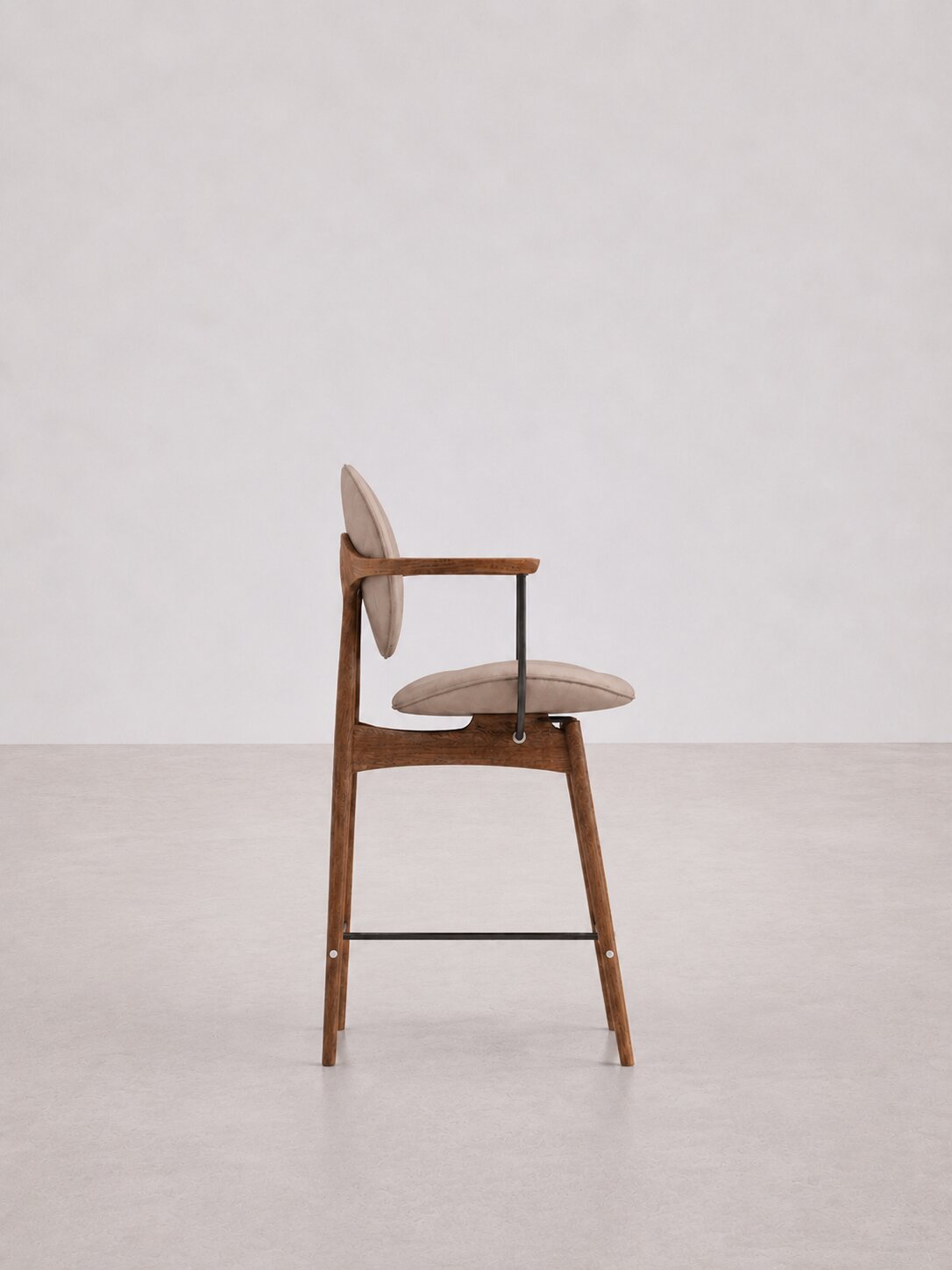 Semi-Bar Stool Rusa BA - Natural Leather