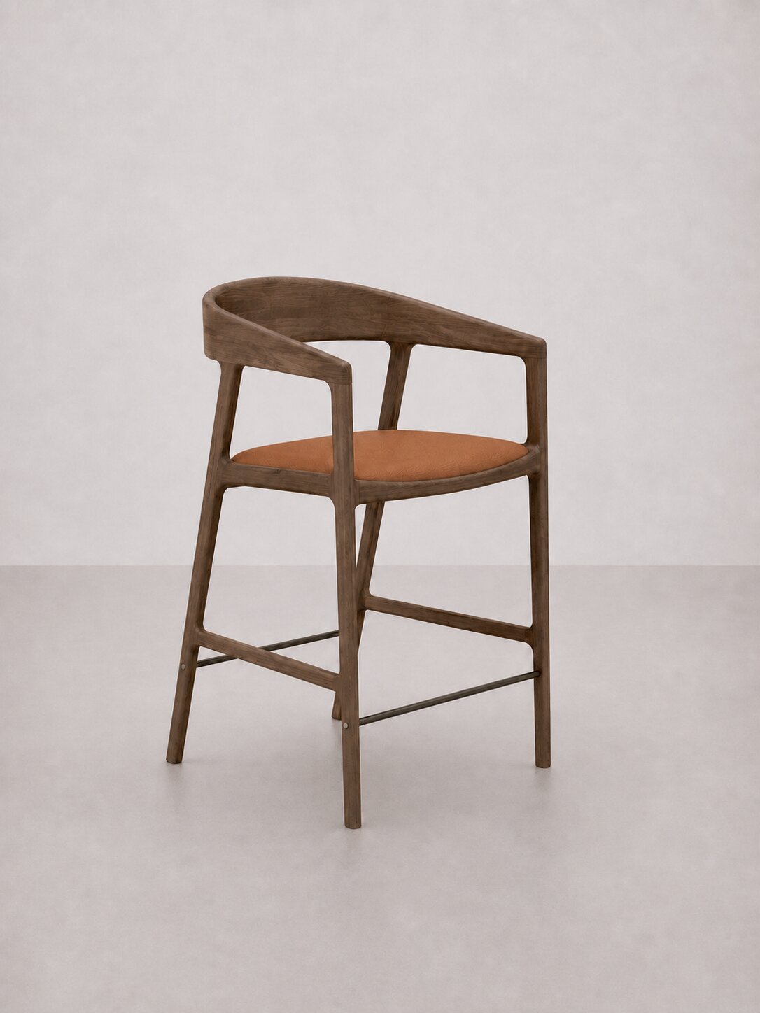 Semi-Bar Stool Ossola - Artificial Leather